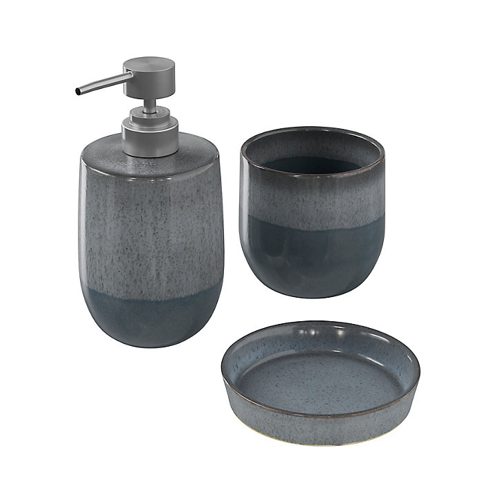 Porte savon Boann gris bleu GoodHome