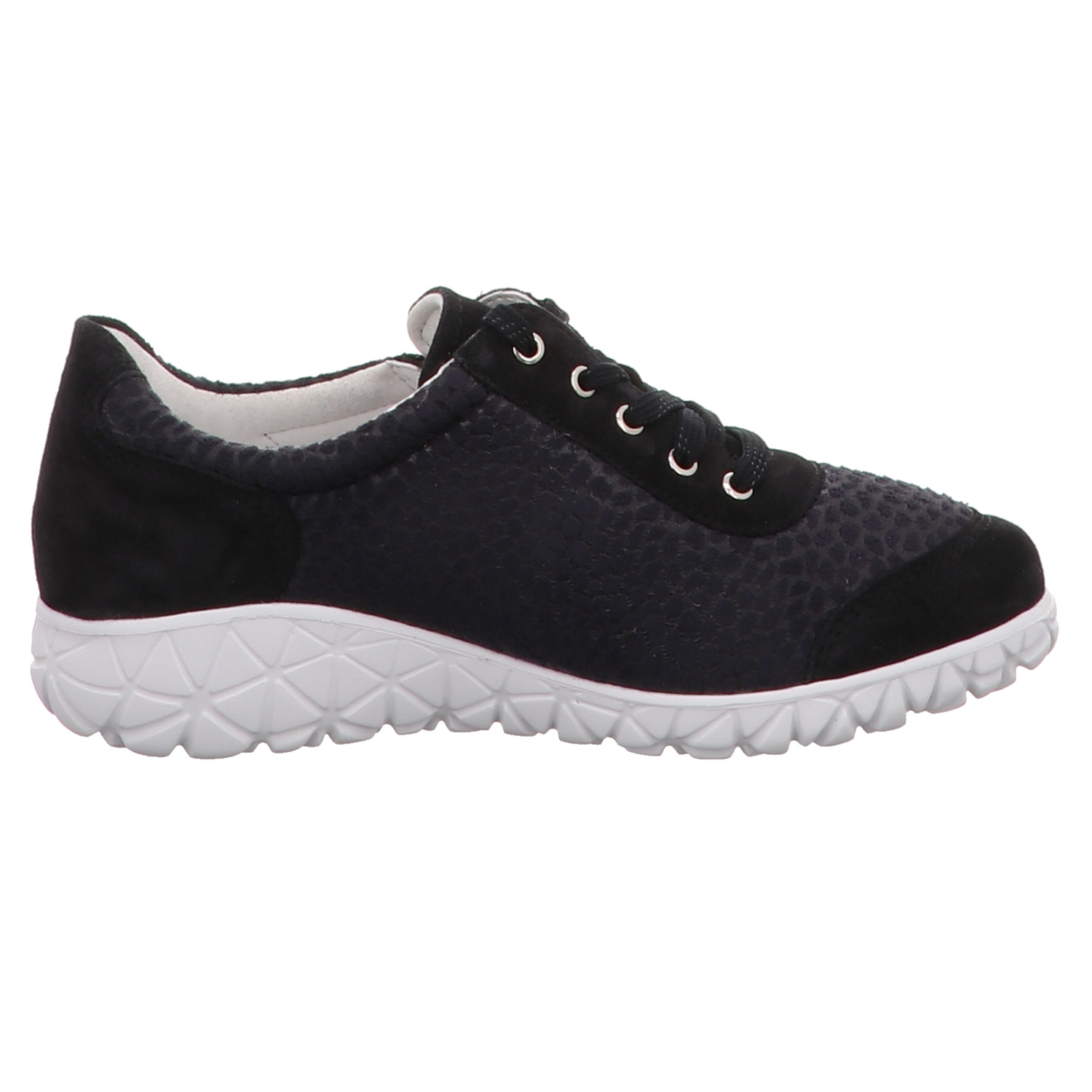 Waldläufer Schnürhalbschuh blau