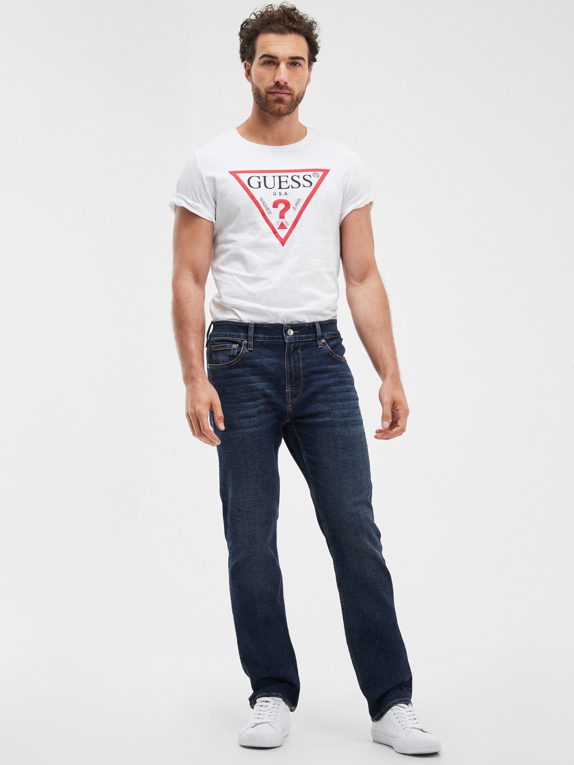 Calça jeans reta ecológica