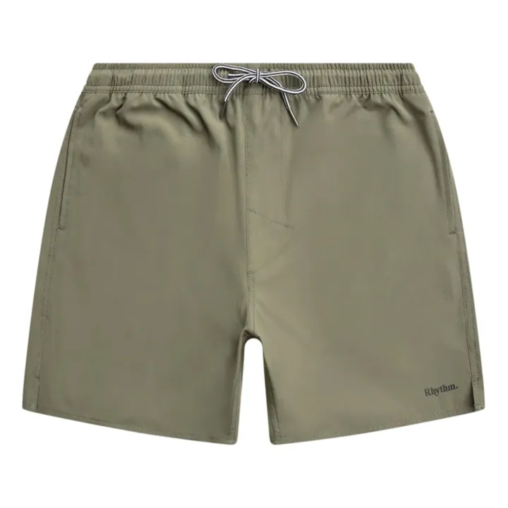 Rhythm Short de Bain Classic Fibres Recyclées | Vert olive