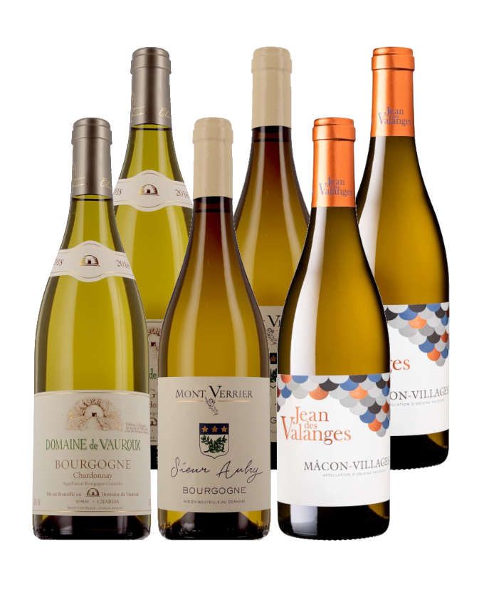 Bourgognes Best-sellers 100% Blancs - 6 bouteilles