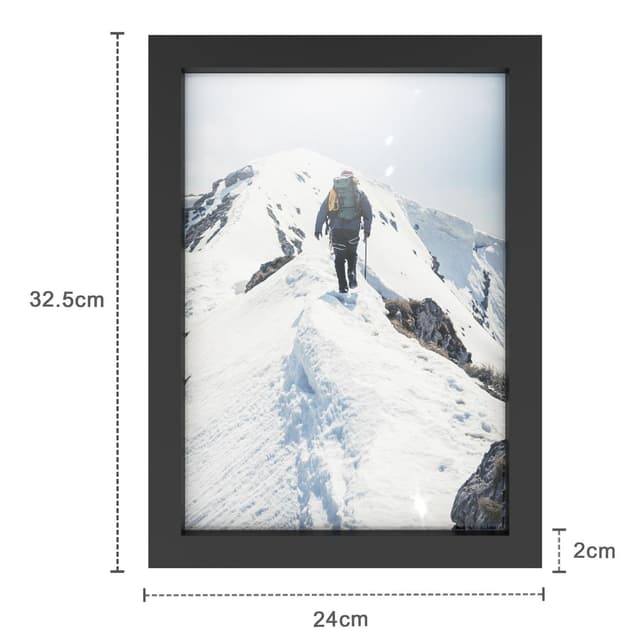Smuk ramme til plakater og billeder 32,5x23,8 cm (sort)