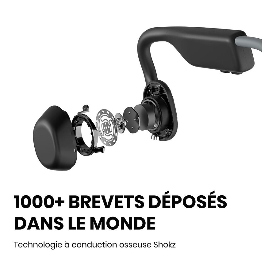 Shokz OpenMove Gris - Casque sans fil