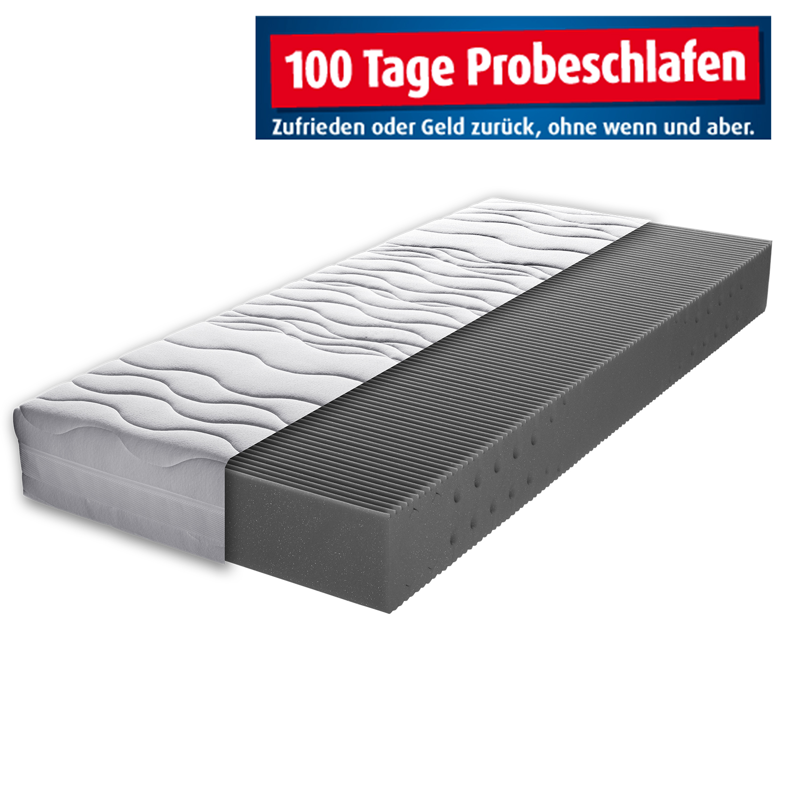 7-Zonen Kaltschaummatratze PRO BODY - H3 - 90x200 cm