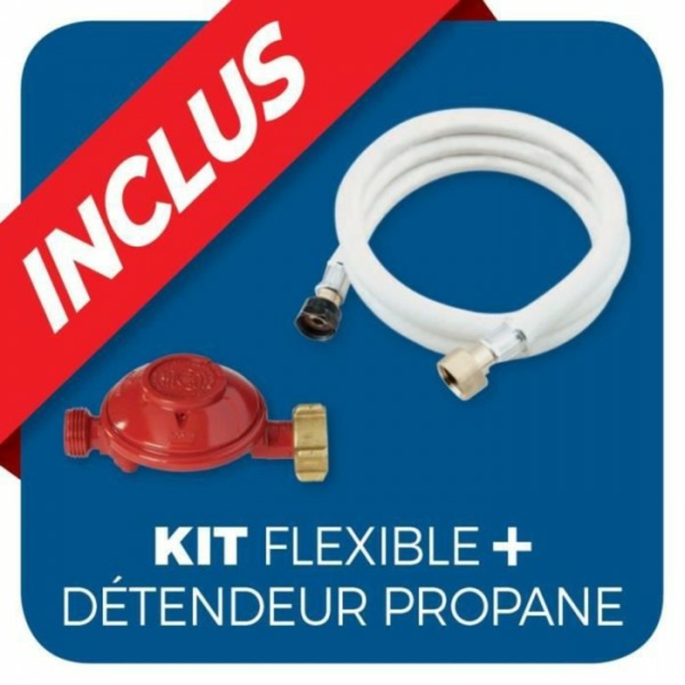 Parasol chauffant - chauffage extérieur - gaz propane - housse de protection - l 81 x p 81 x h 221 cm - noir