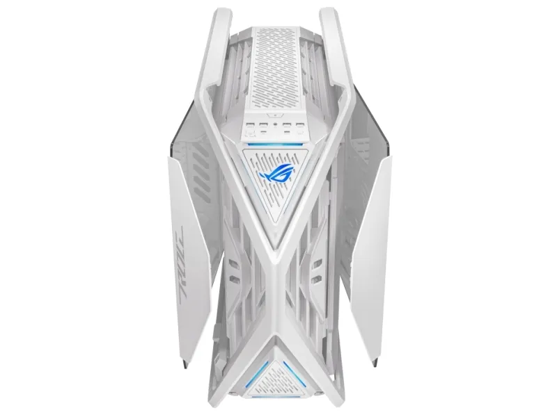 ASUS ROG Hyperion GR701 - FT gaming - udvidet ATX - sidepanel med vindue (hærdet glas) - ingen strømforsyning - hvid - USB/Lyd