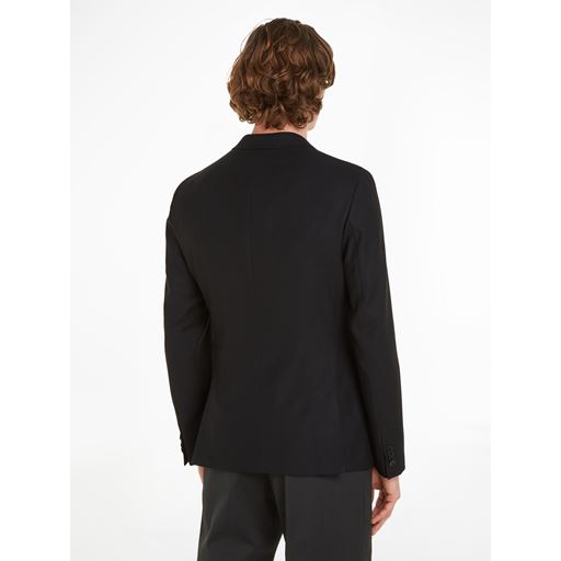 Calvin Klein Bi-Stretch S100 Wool Slim Blazer, Ck Black, 54