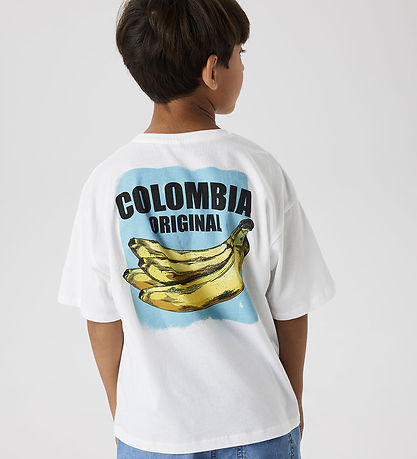 Name It T-Shirt - NkmJacob - Bright White/Milchig Blue