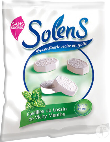 Solens Pastilles Vichy Menthe 100g