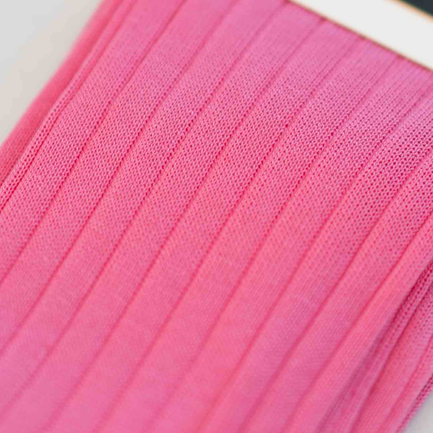Chaussettes Fil D'Ecosse Rose-Chaussettes fil d'Ecosse