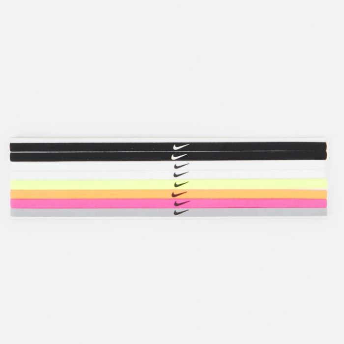 Nike Unisex Diverse Skinny Hairbands 8 Pack Hvid