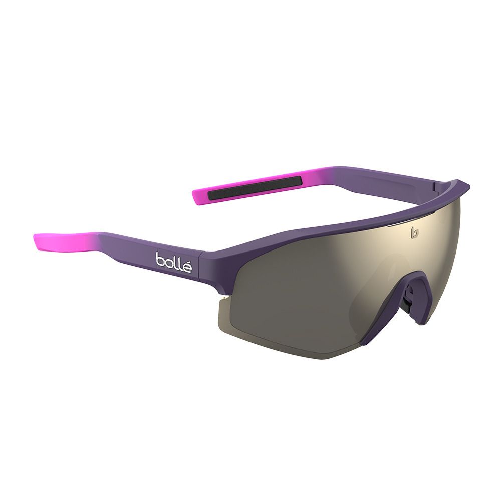Bolle LIGHTSHIFTER - Lunettes de soleil burgundy pink matte/tns gold