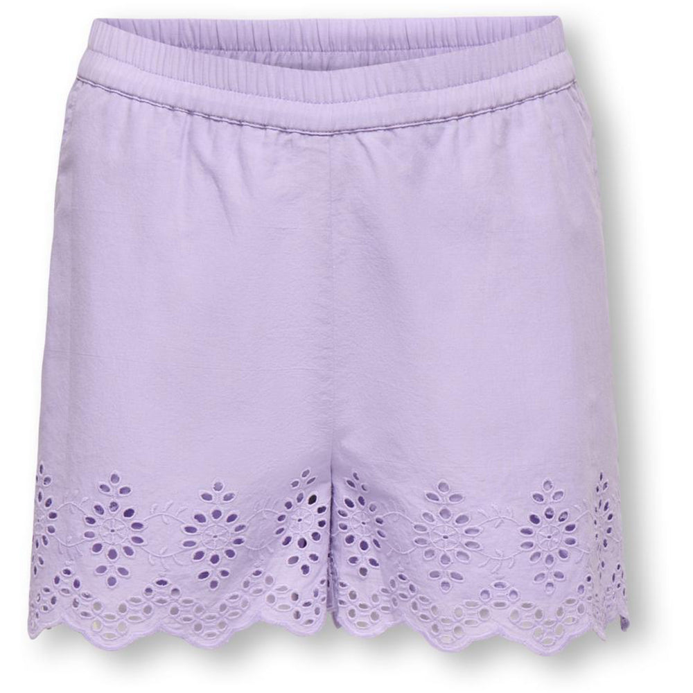 Køb kids ONLY Lilac Breeze Koglou Life Emb Shorts Wvn