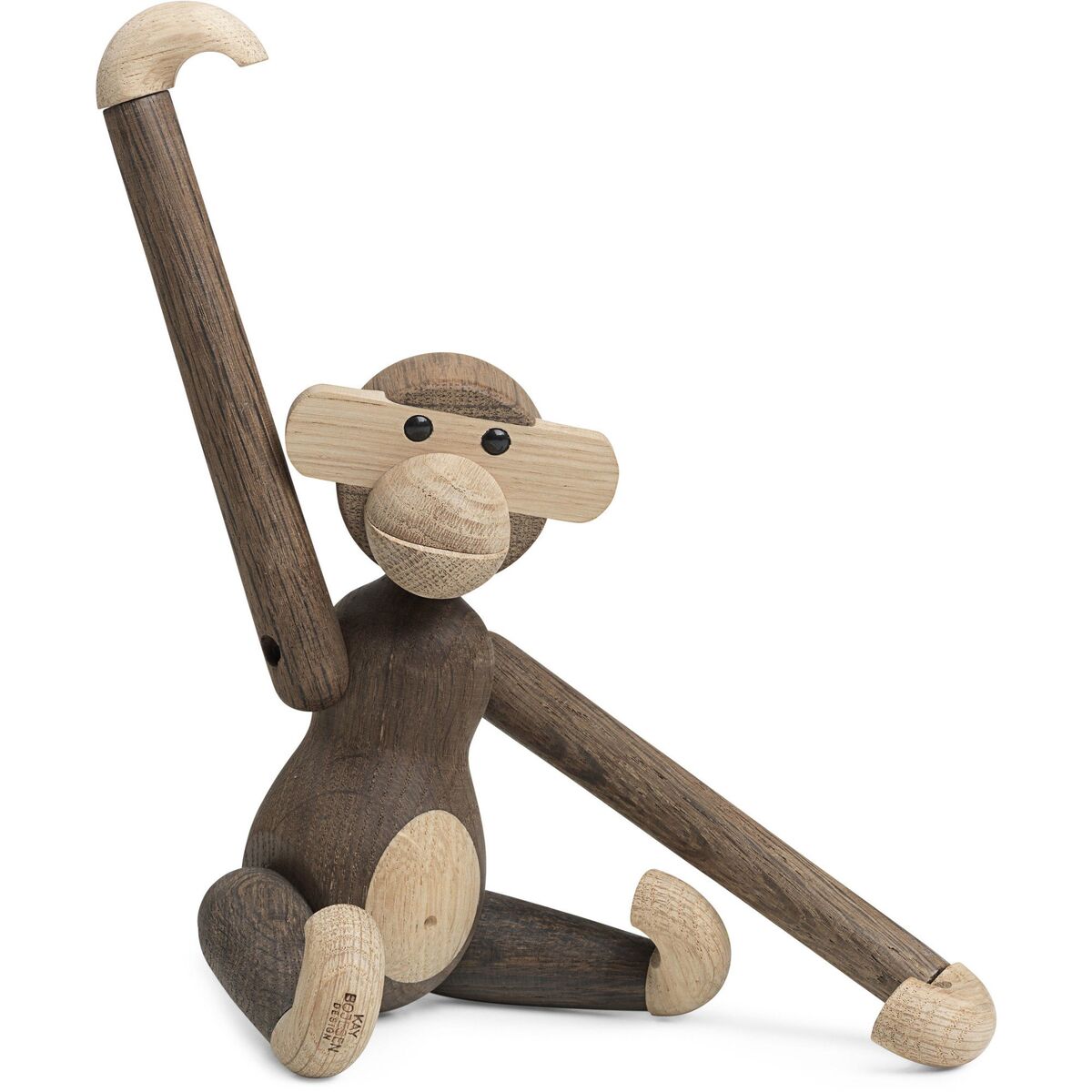 Ape med nisselue, røkt eiktre