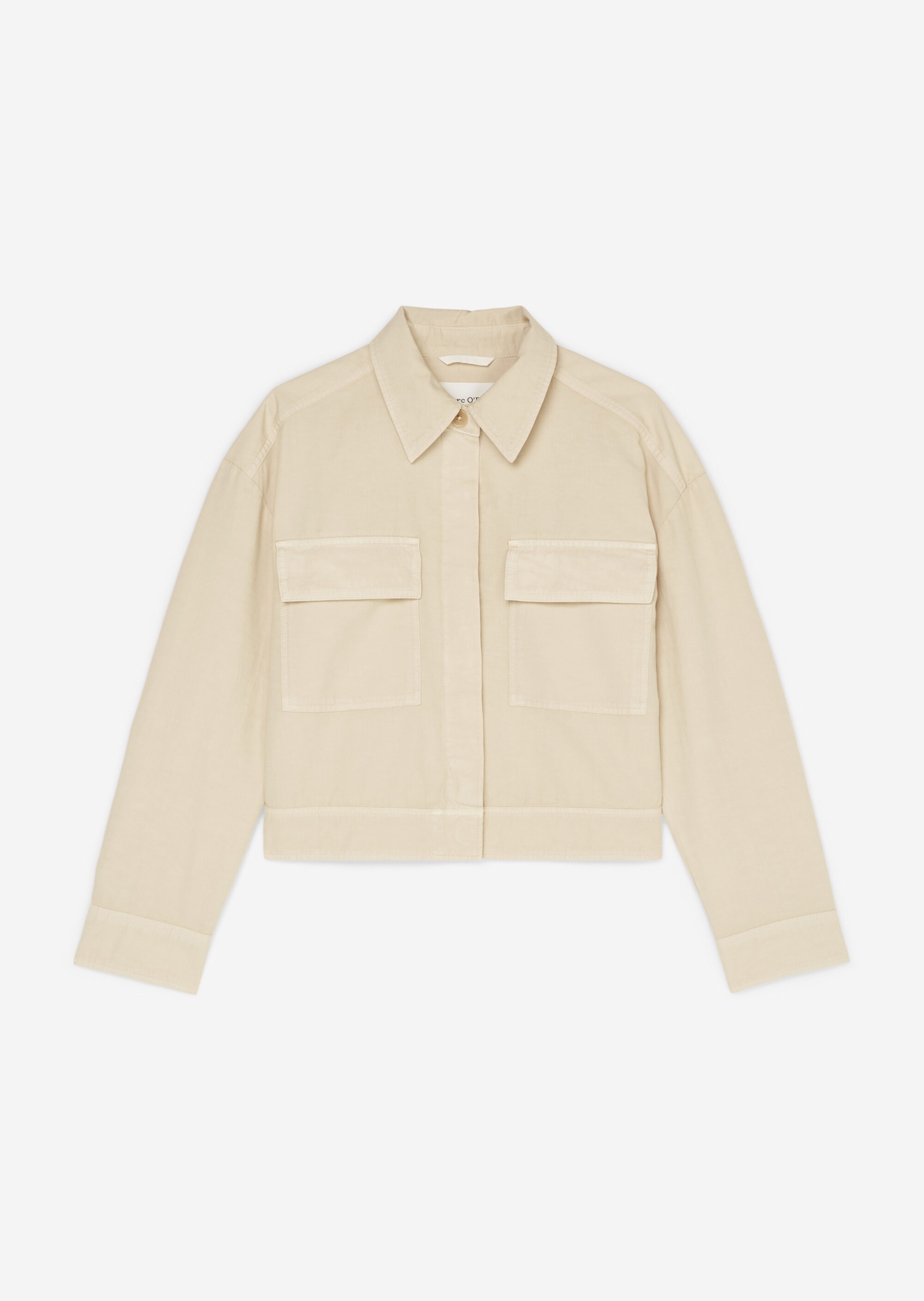 Jacke regularaus Organic-Cotton-Leinen-Mix