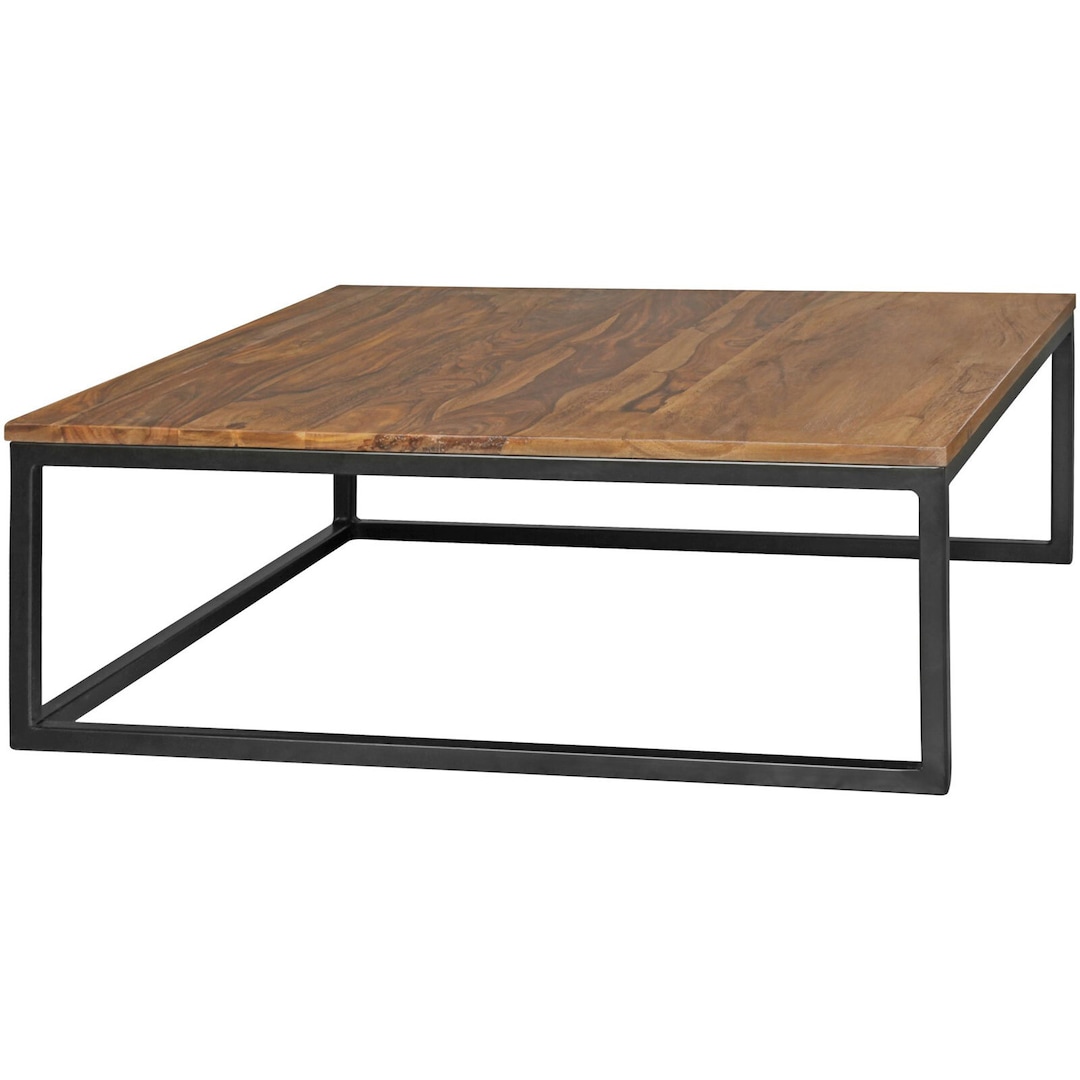 Couchtisch 2er Set Schwarz/ Sheesham massiv