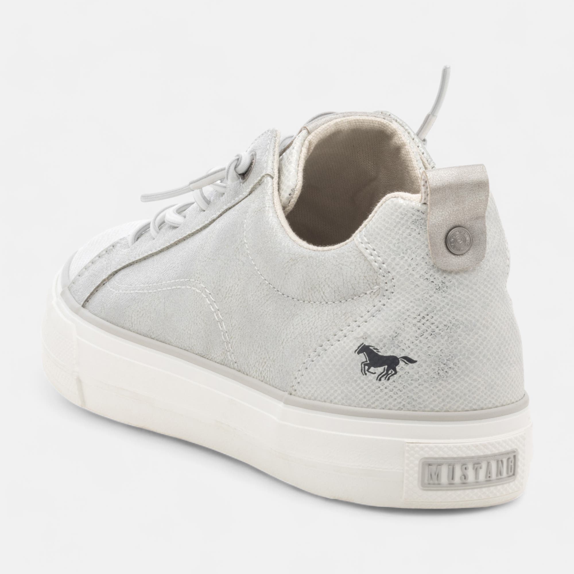 Baskets basses Femme argent
