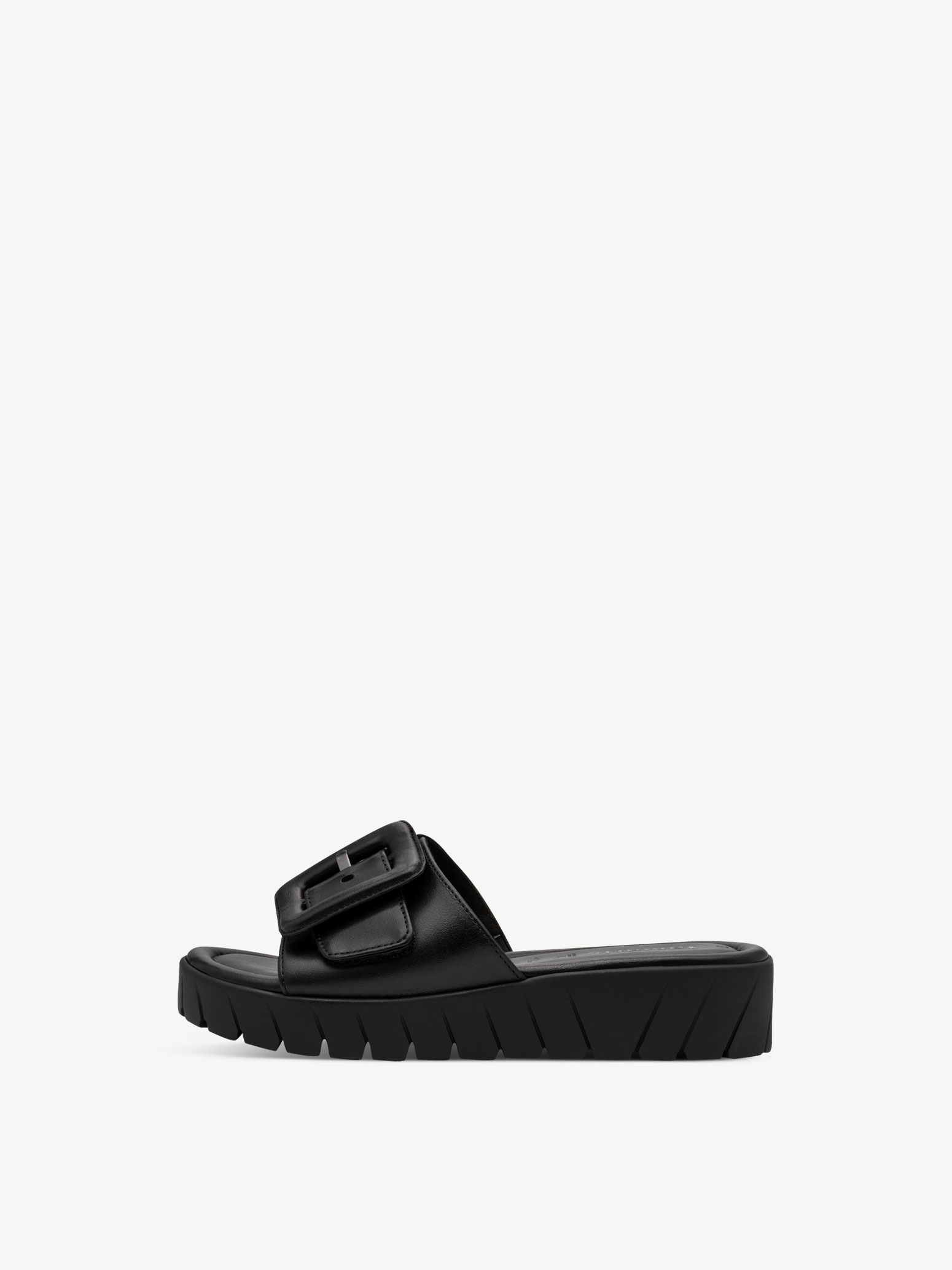 Leren Slipper - zwart