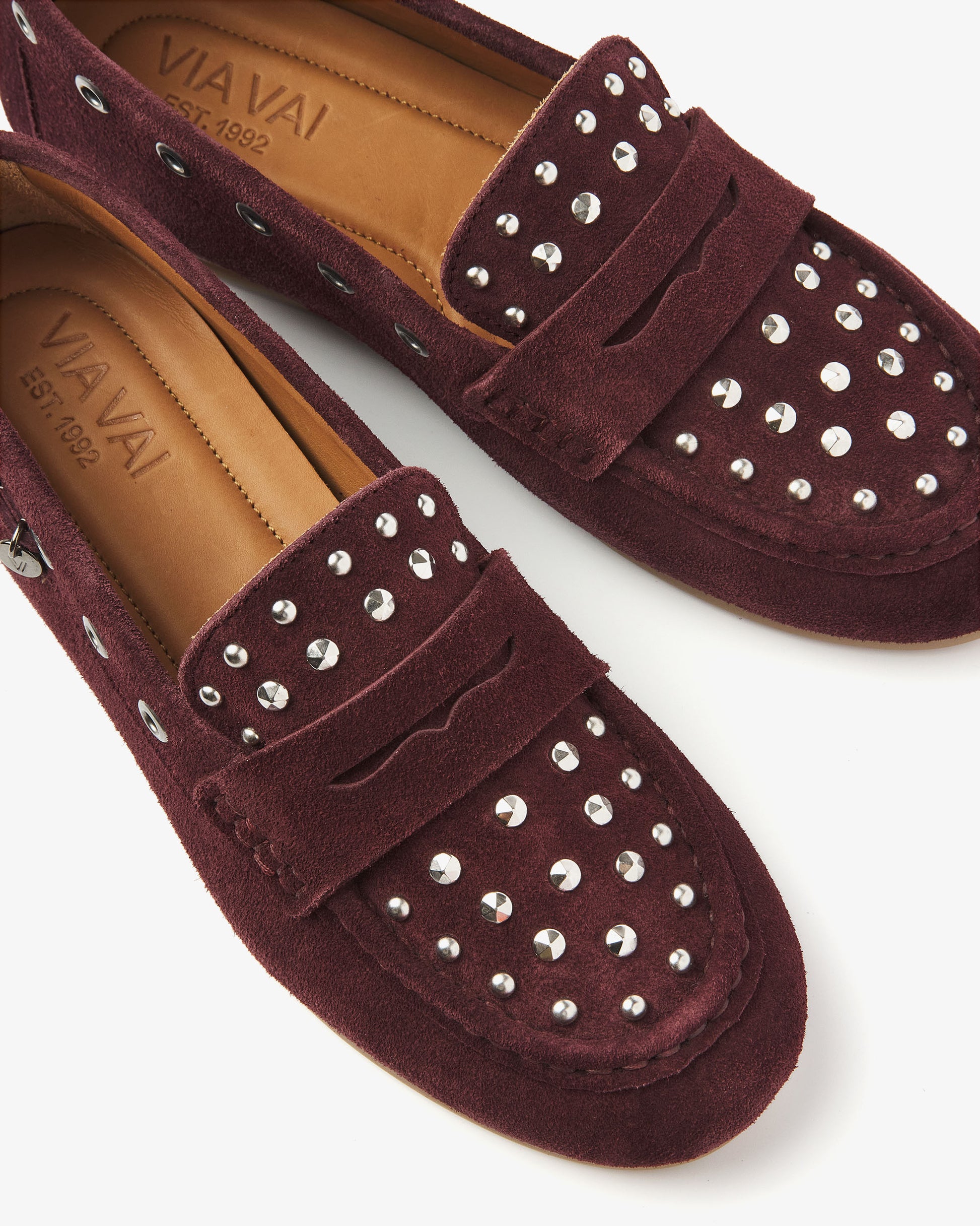 VIA VAI bordeaux dames loafers June Macy