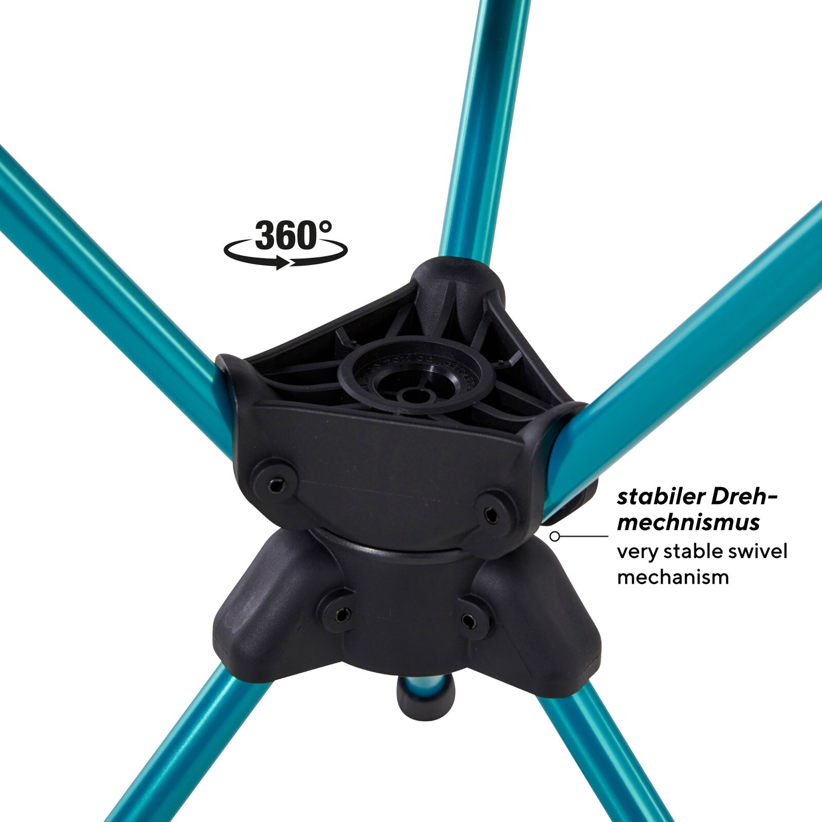 Uquip Campinghocker Three Sixty Mini 360° Leichtgewichts Dreibein Hocker 130 kg