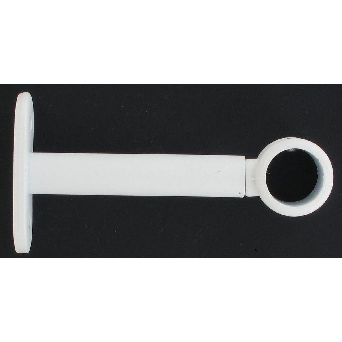SUPPORT SIMPLE D20 90 MM X2 BLANC MAT