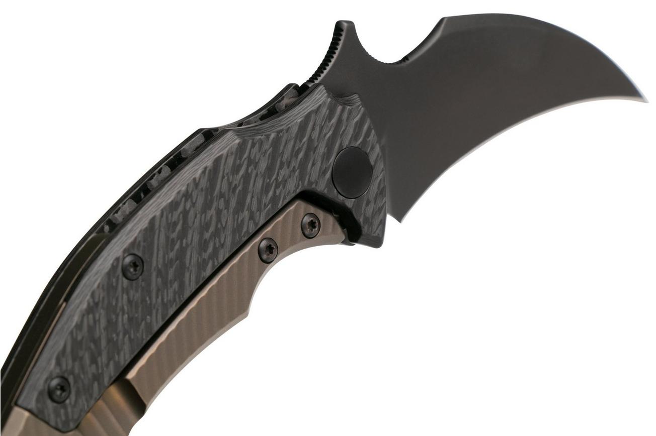 Fox Knives Black Bird FX-591TICBR karambitmes, Bastinelli design