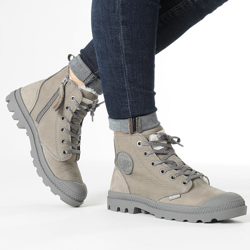 Boots Femme Pampa Hi Zip 95982 Taupe Beige