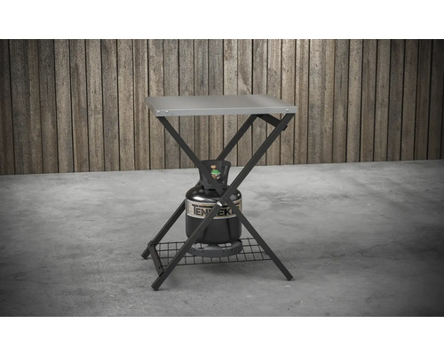 Tenneker® opklapbare tafel voor pizzaovens inclusief drie haken voor accessoires