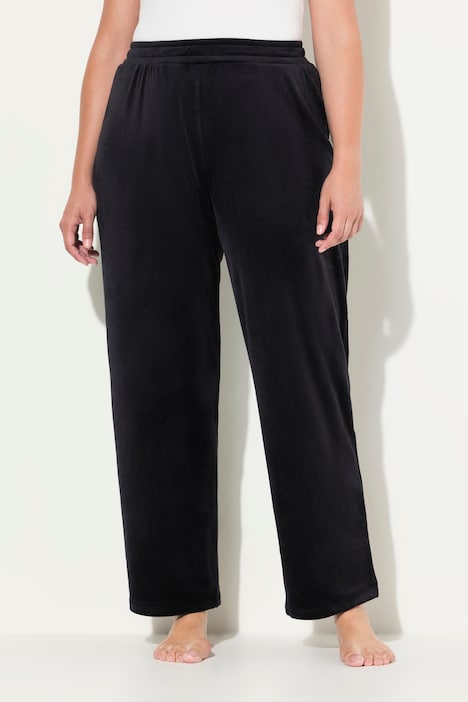 Loungewear-Nickihose, weites Bein, recycelt