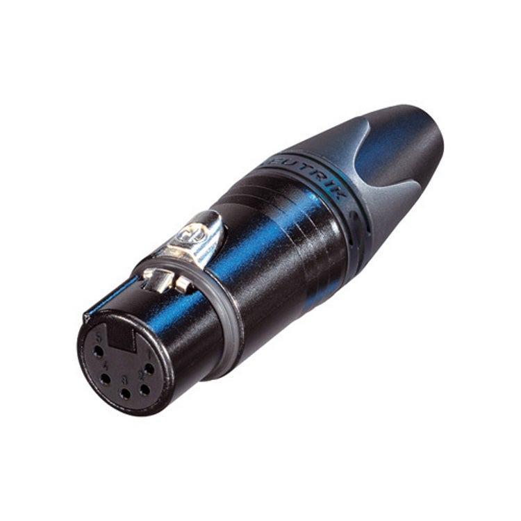 Neutrik NC5FXX-B XLR kabeldeel 5p female, verguld