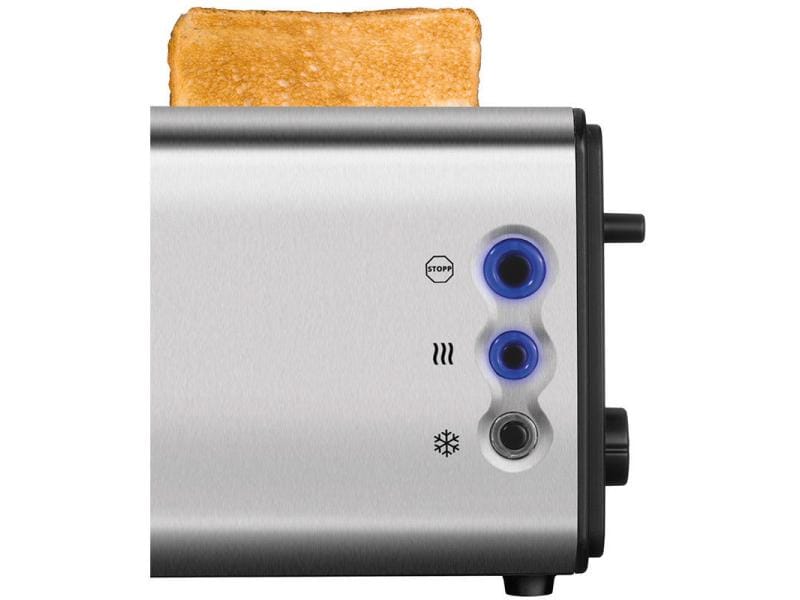 Unold Toaster Onyx Duplex Silber 2-Schlitz-Toaster für lange Scheiben