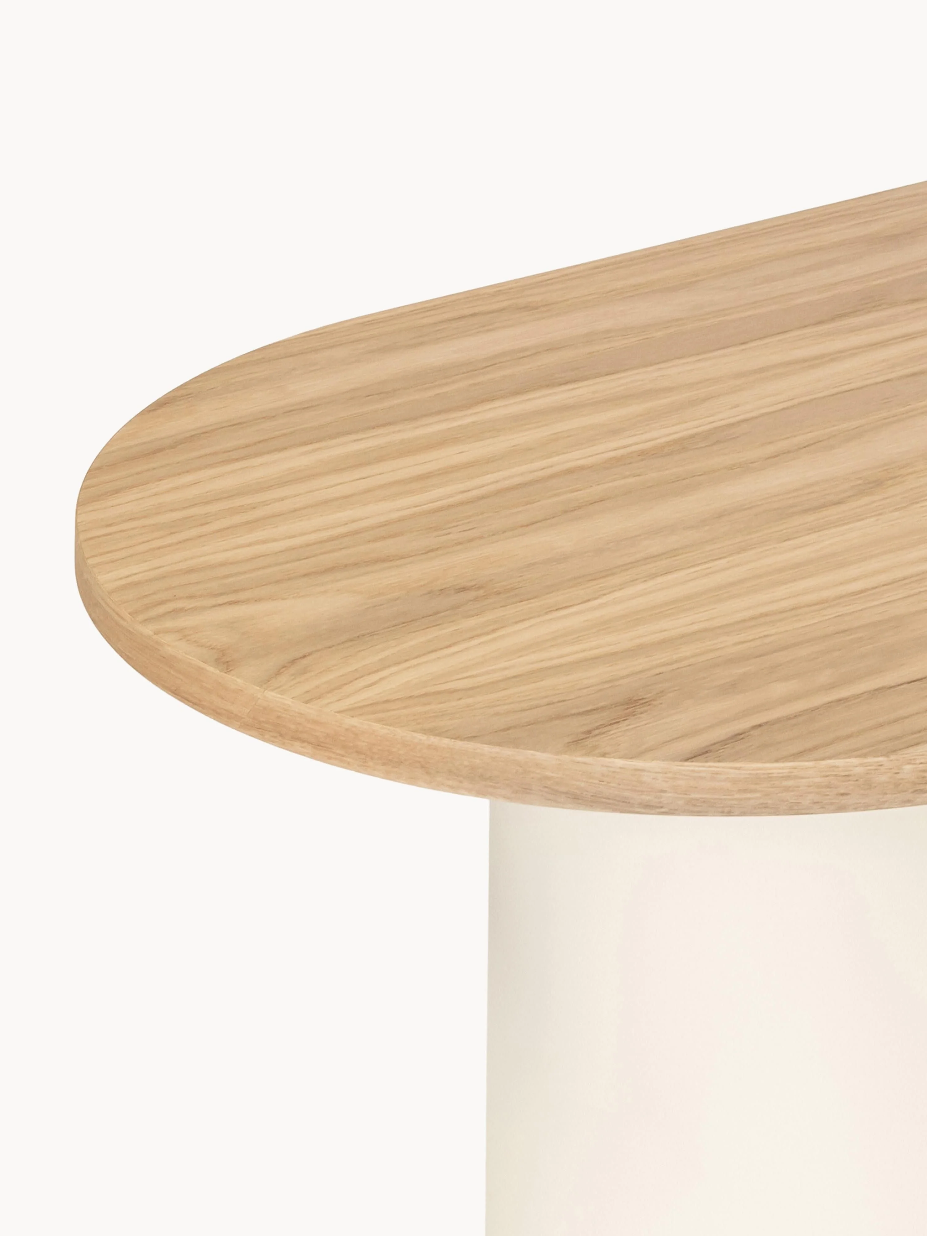 Ovale salontafel Looi van hout