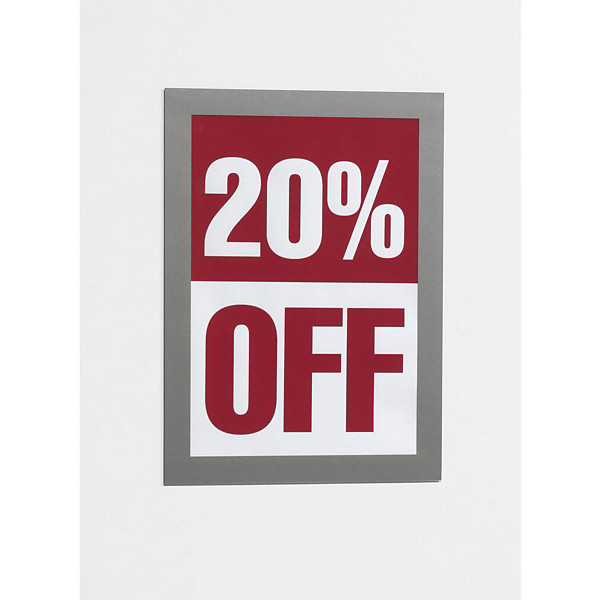 DURABLE 2 Pochettes murales magnétiques Duraframe A5   - Aluminium