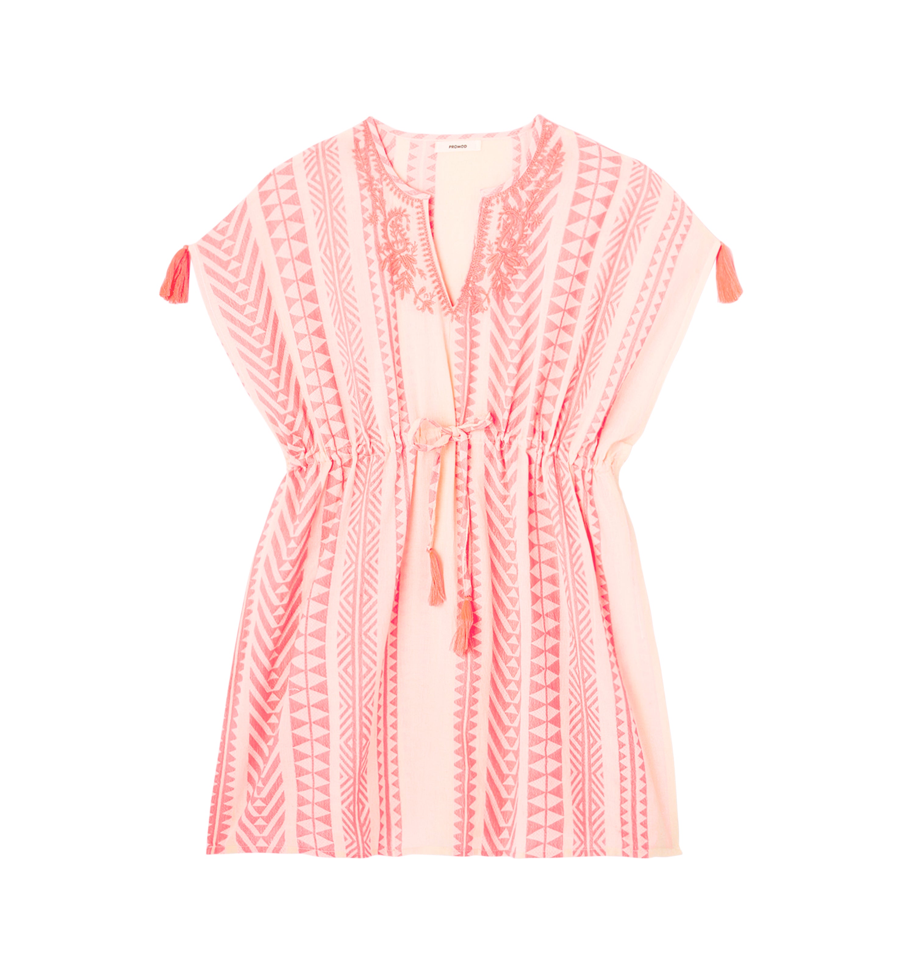 Caftan brodé Femme - Imprimé multicolore