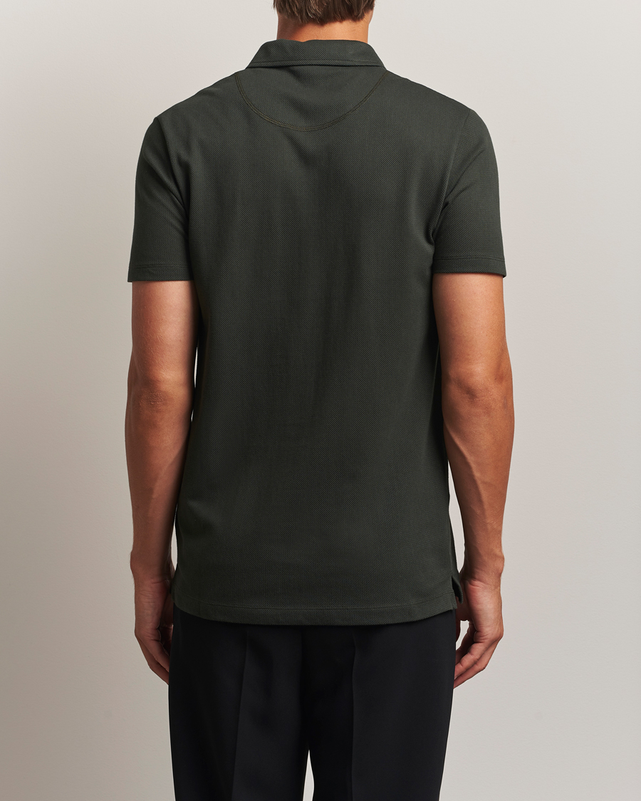 Sunspel Riviera Polo Shirt Dark Green