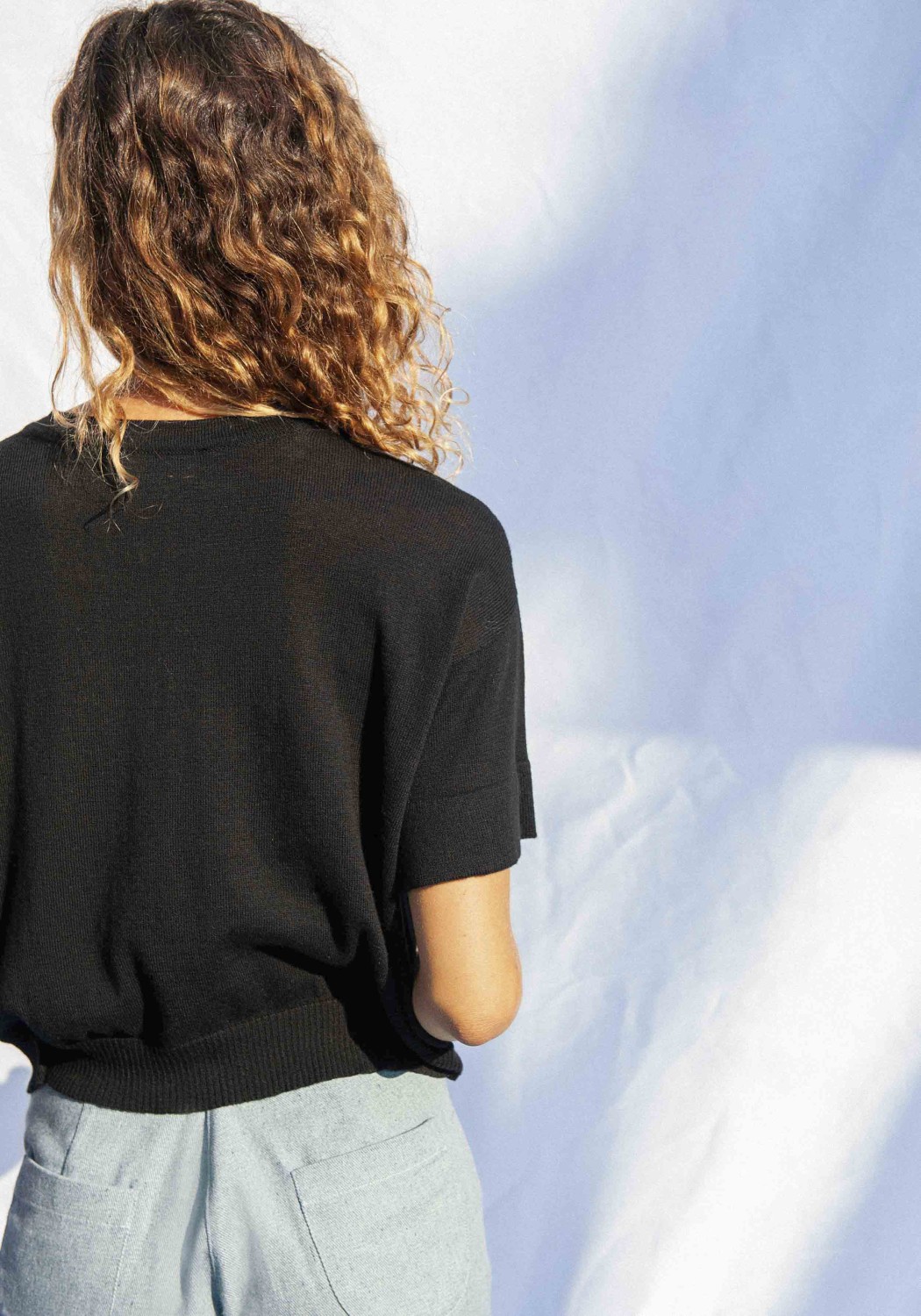 Jungle Folk Knit Top El Sur Black