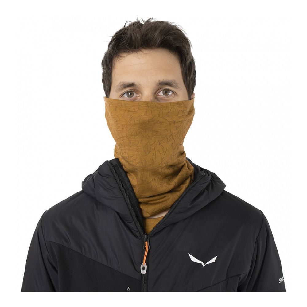 Salewa PURE ALPINE MERINO - Tour de cou golden brown pins