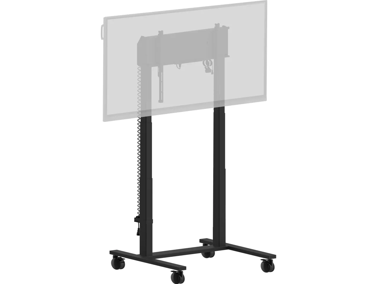 Iiyama MD-CAR2031-B1 - Vogn med hjul - dobbeltkolonne motoriseret - for fladt panel - med anti-kollision - sort - skærmstørrelse: 55