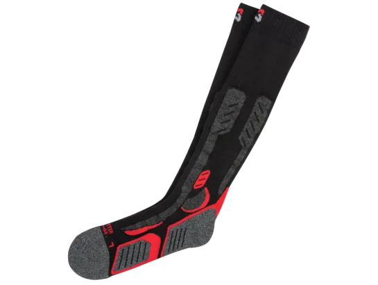 Chaussettes de travail hiver montantes Würth MODYF noires/rouges