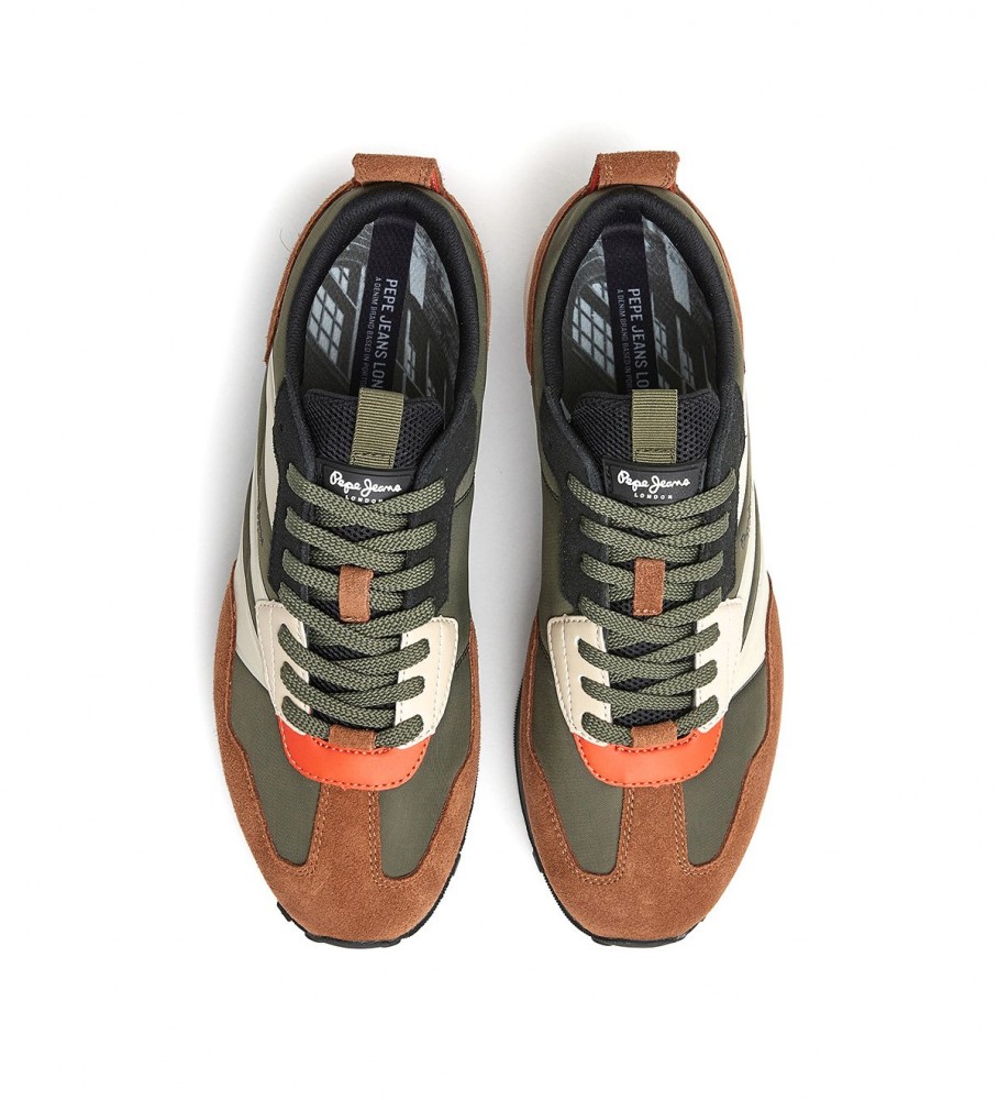 Tênis Pepe Jeans Foster Heat M em couro verde