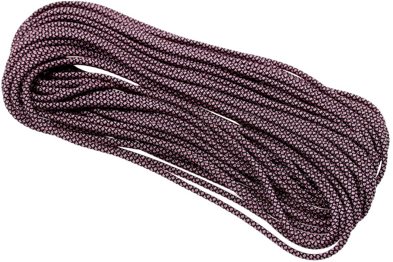 Knivesandtools 550 paracord type III kleur: rose pink diamonds - 50 ft (15,24 meter)