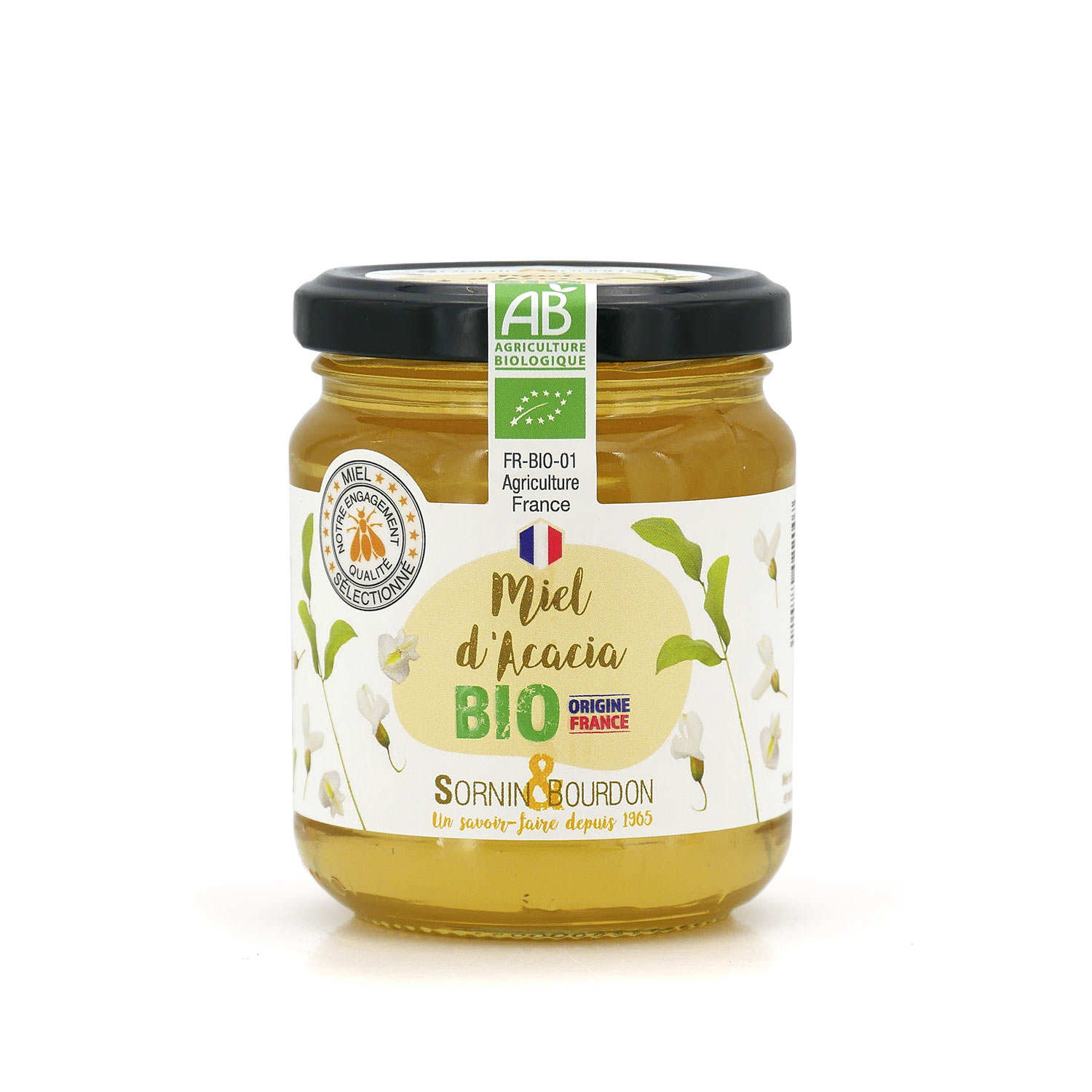 Miel d'acacia bio de France