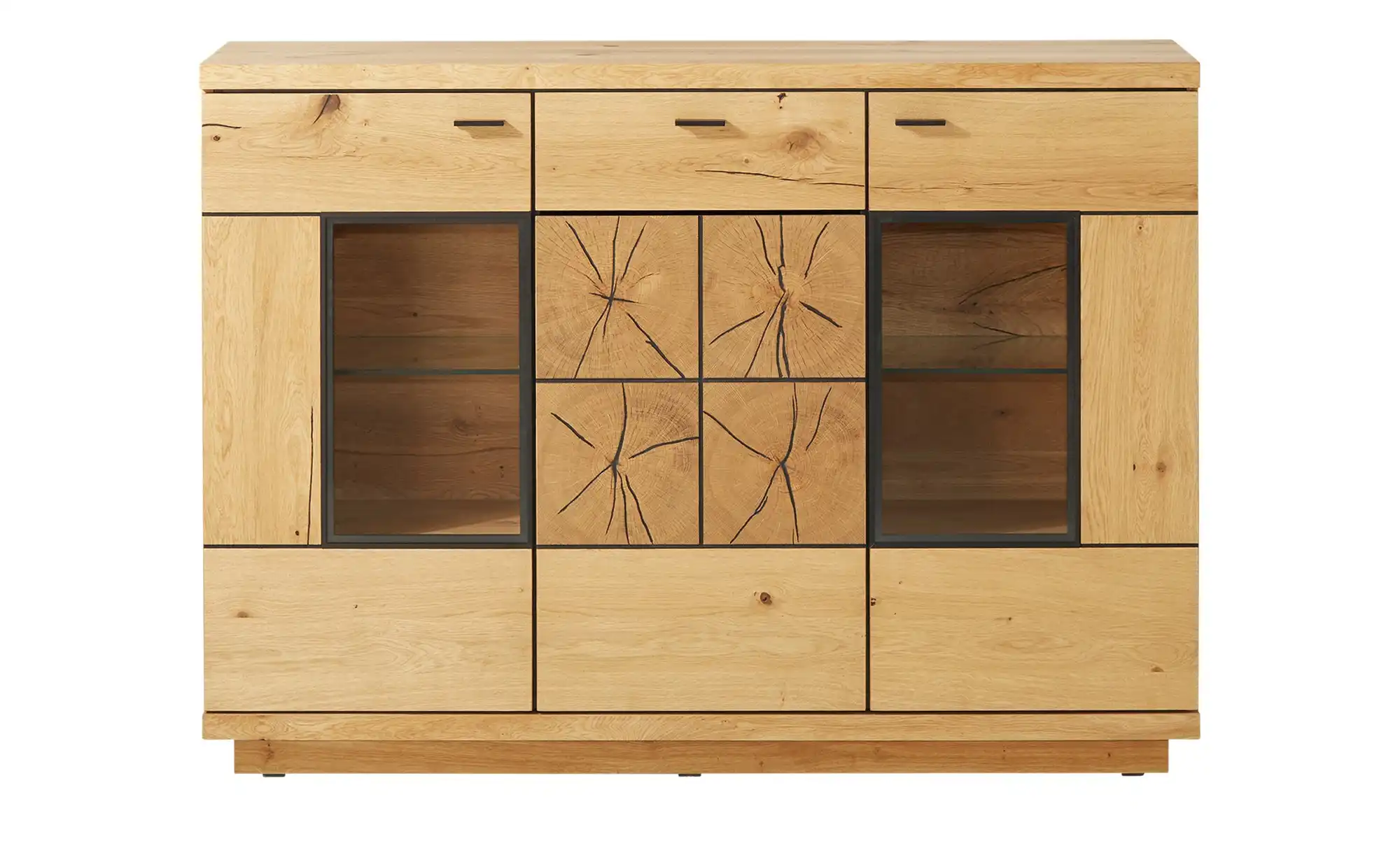 Gray & Jones Highboard  mit Beleuchtung Black Coast Two