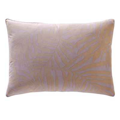 Linge de lit motif feuillage géant - BECQUET CRÉATION
