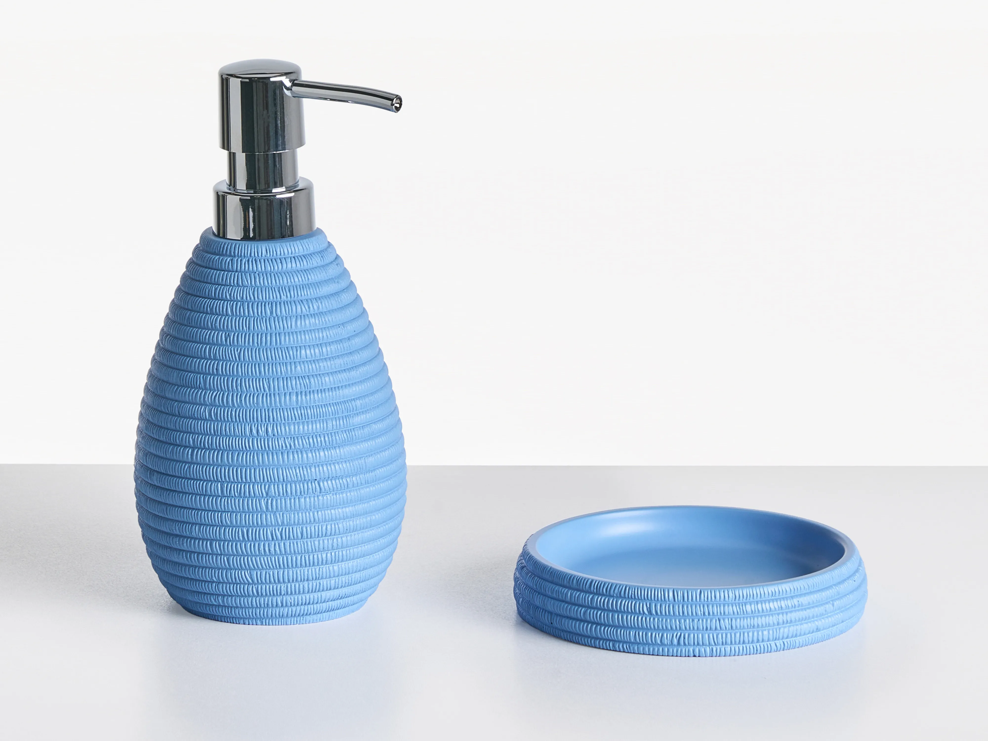 5-delige badkameraccessoireset QUILCA Blauw