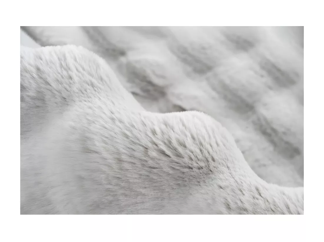 Tapis 170x120cm, design H008Y coloris argent - Confort et élégance pour votre intérieur