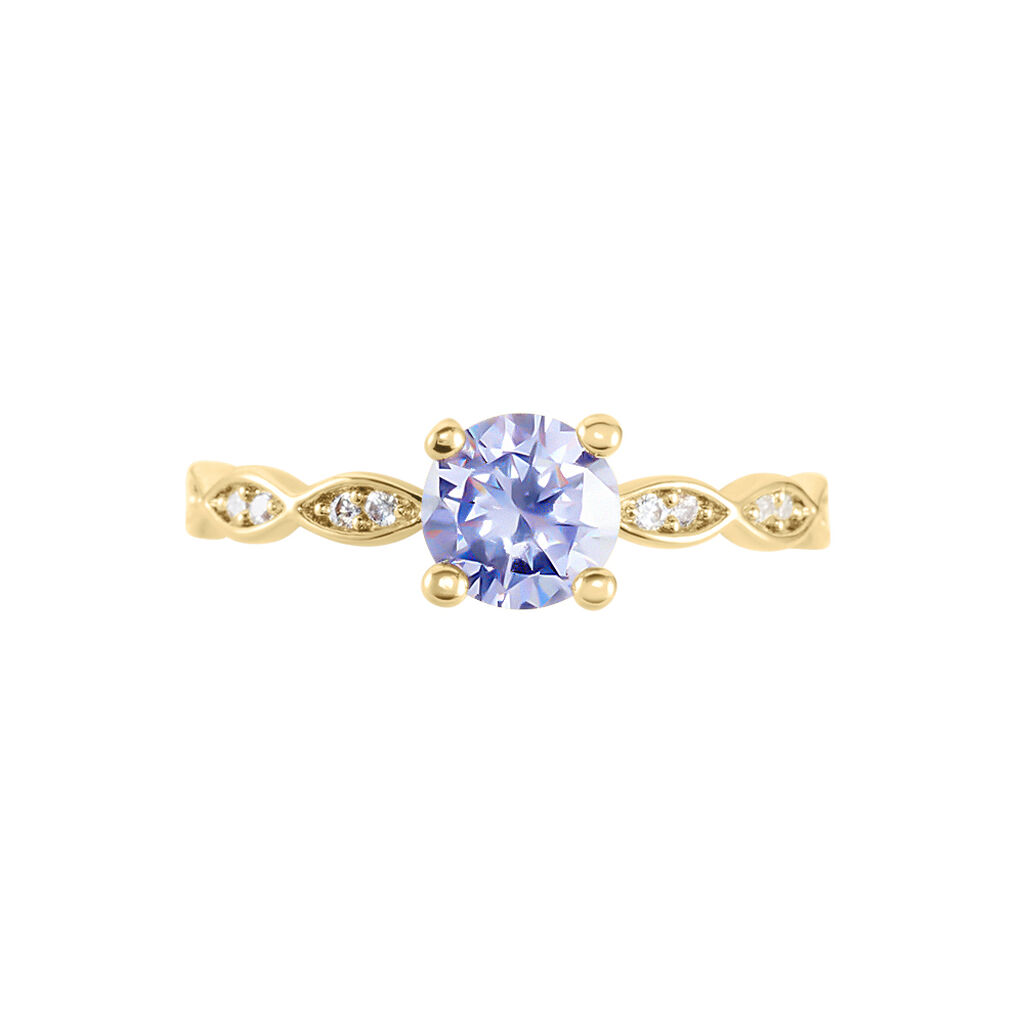 Bague Kurt Plaqué Or Jaune Oxyde De Zirconium