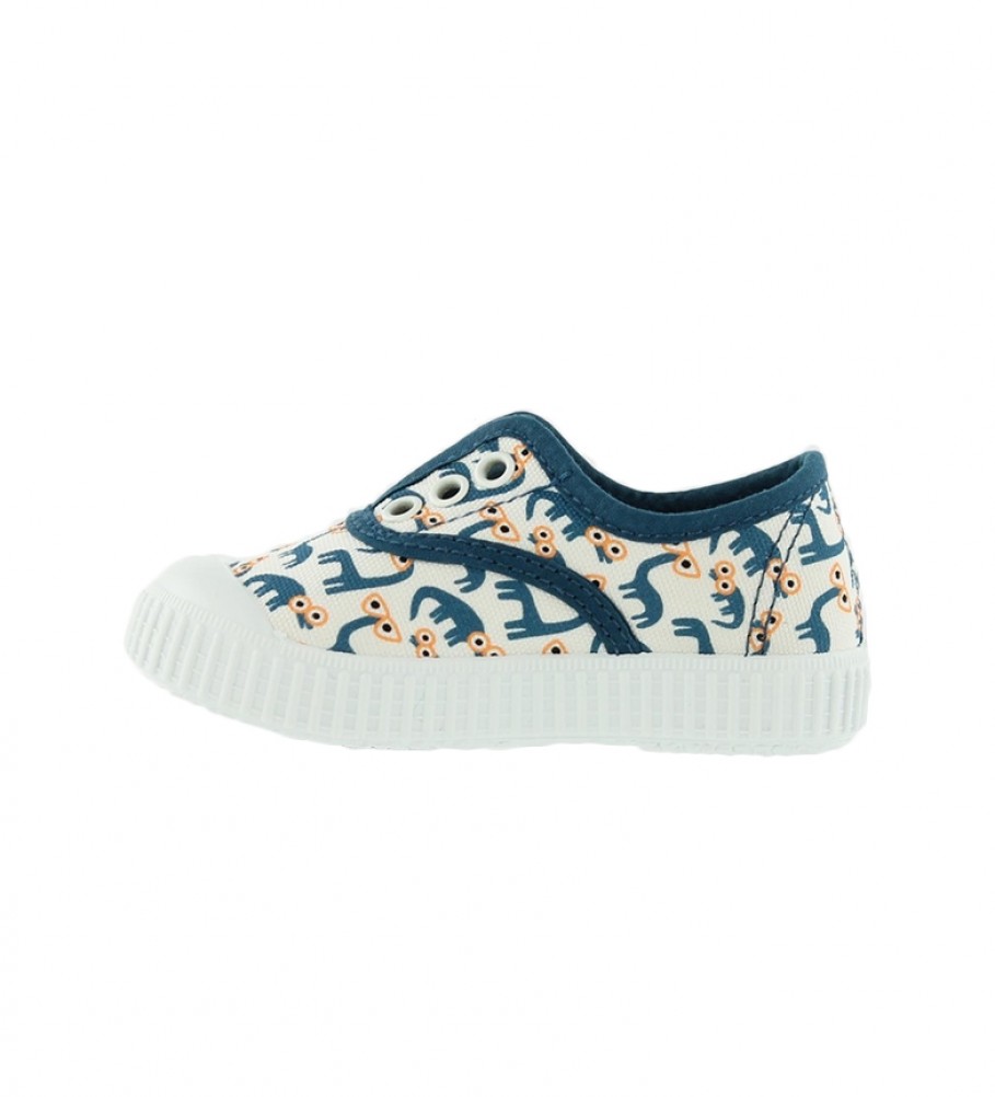 Victoria English Slipper por Jessica Nielsen azul