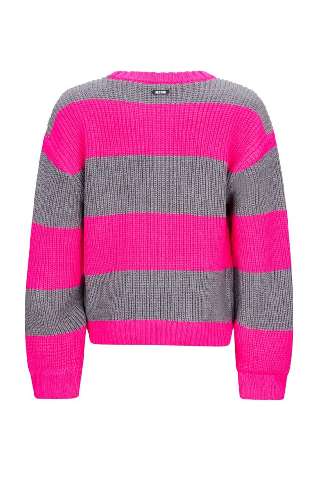 Retour Jeans trui roze grof gebreid