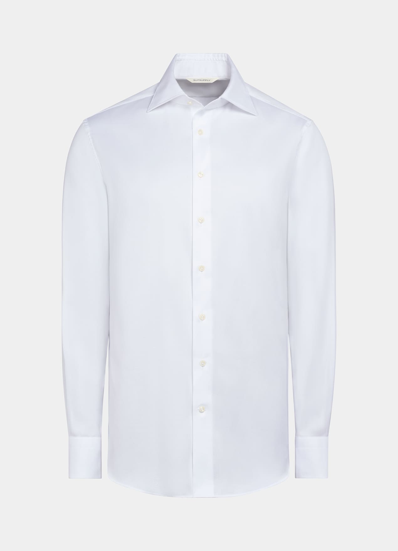 Chemise coupe ajustée en oxford royal blanche